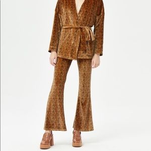 Retro Floral Pattern Trousers